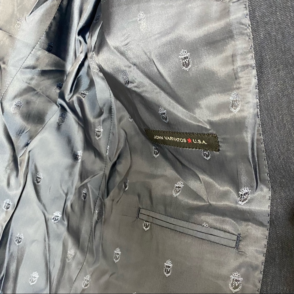 John Varvatos Bedford Blue Notch Lapel Suit Jacket - Picture 4 of 6